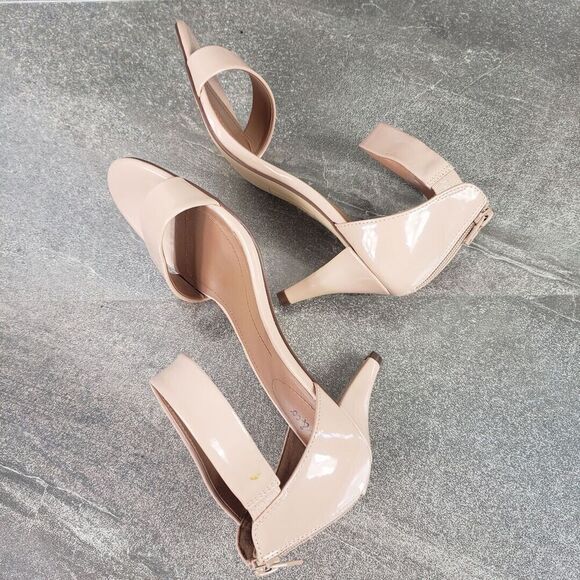 Style & Co. Nude Patent Sandals - Picture 5 of 10